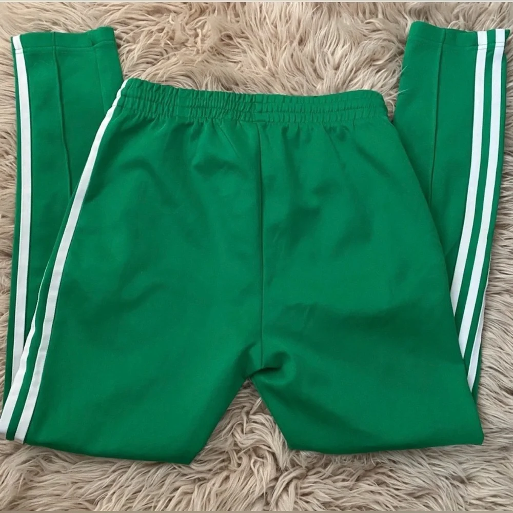 Adidas Green tapered Track Pants - Picture 3 of 7